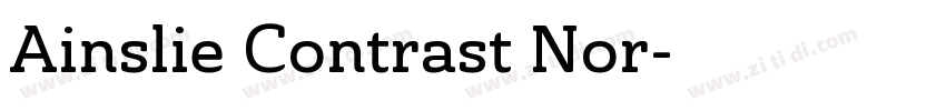 Ainslie Contrast Nor字体转换